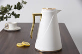 Textured Thermal Carafe - White/Gold